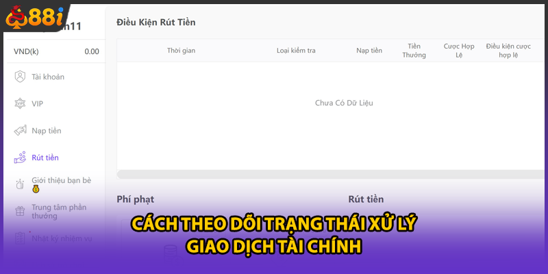 Cách theo dõi trạng thái xử lý giao dịch tài chính