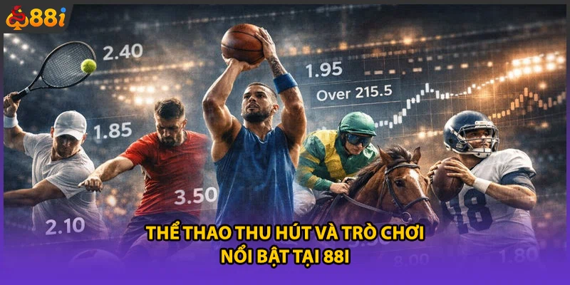 Thể thao thu hút và trò chơi nổi bật tại 88i